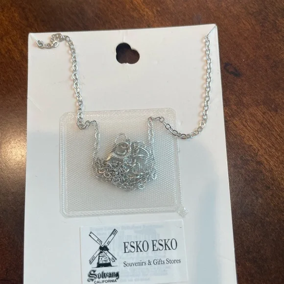 Silver Dream Catcher Necklace with Red Accents (July) - Picture 4 of 6